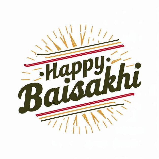 Foto baisakhi happy baisakhi vaisakhi festival hintergrund und typographie