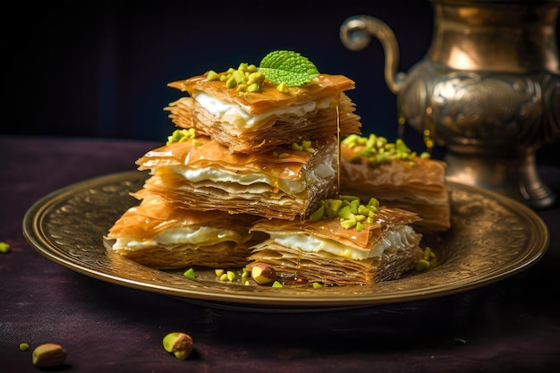 Baklava em close-up