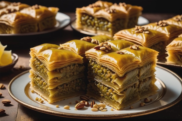 Baklava Embora não seja originalmente afegã, Baklava é uma massa doce feita de camadas de massa filo