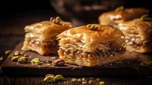 Baklava-Essen aus dem Nahen Osten