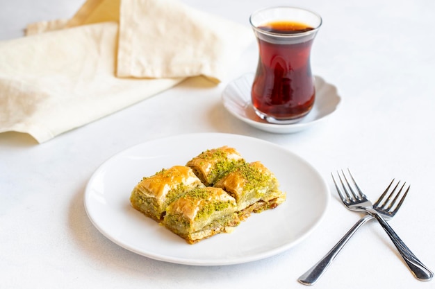 Baklava turco doce Pistachio baklava