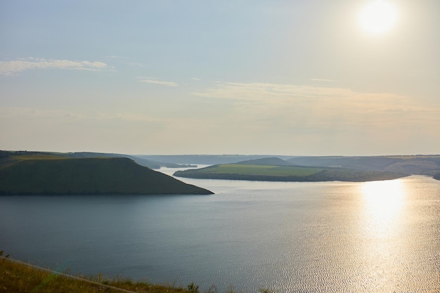 Bakota Bay am Fluss Dnister Ukraine Europa Schönheit des Naturkonzepts