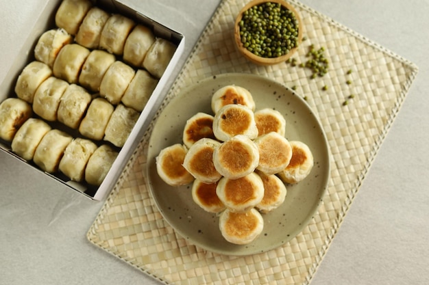 Bakpia Bakpia Pathok ist ein typisches Yogjakarta-Essen aus einer Mischung grüner Bohnen