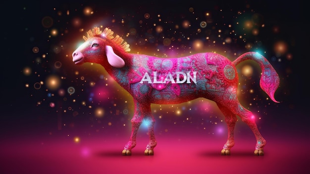 Bakrid eid al adha festival brillo fondo diseño generativi ai