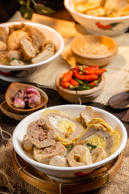 Bakso o baso es una albóndiga de Indonesia