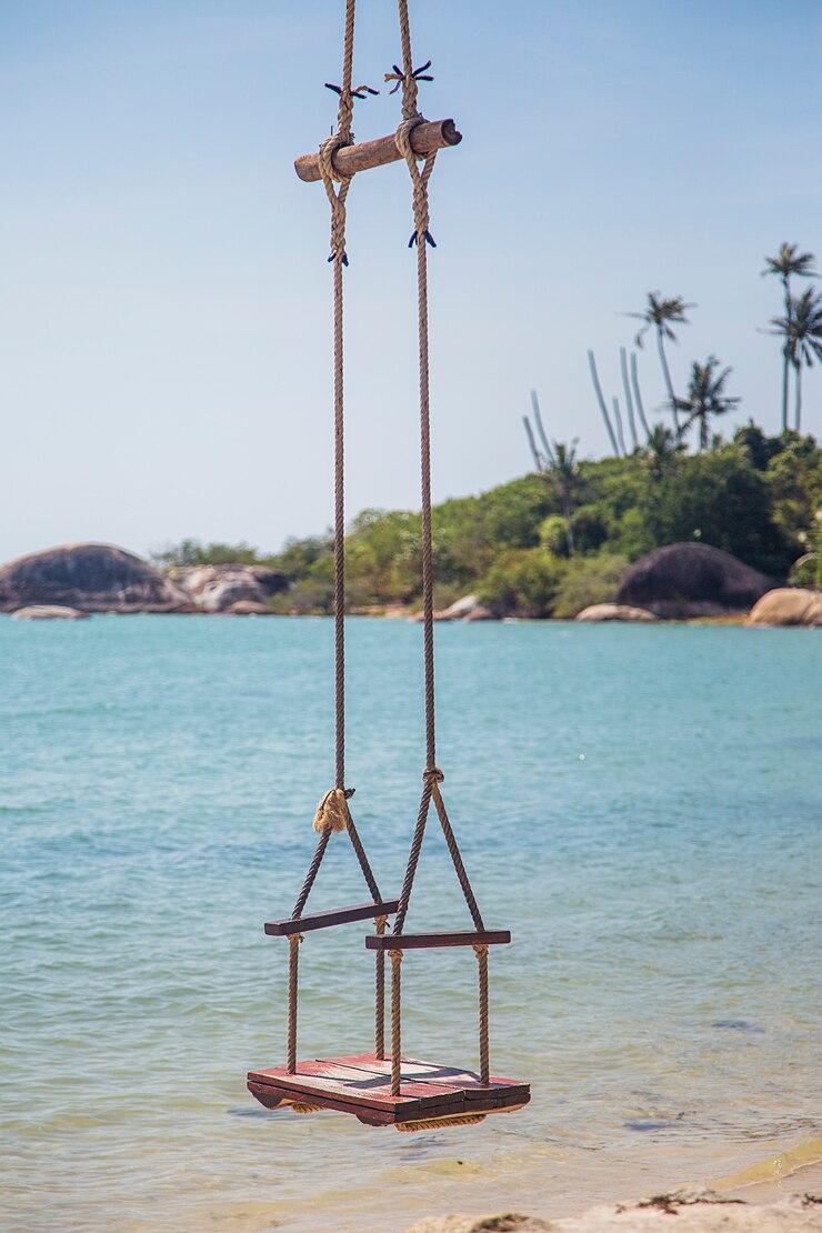 Foto balanço em ko pha ngan na tailândia