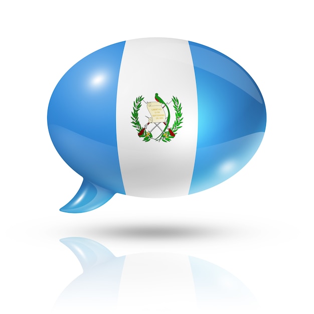 Balão da bandeira da Guatemala