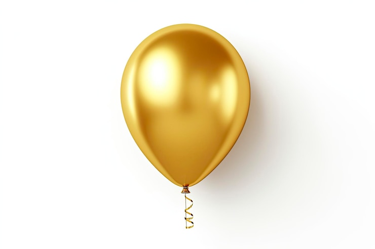 Foto balão de aniversário voando para festas e celebrações