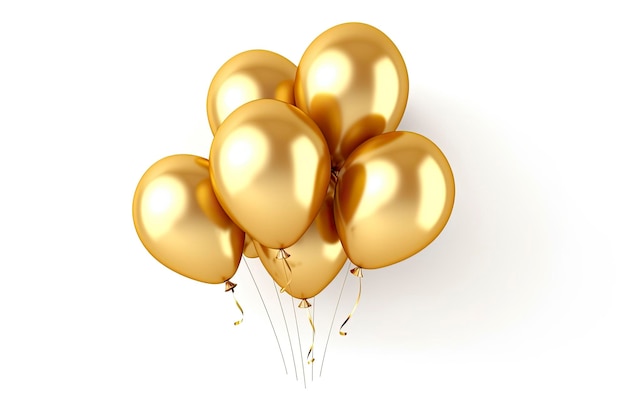 Foto balão de aniversário voando para festas e comemorações