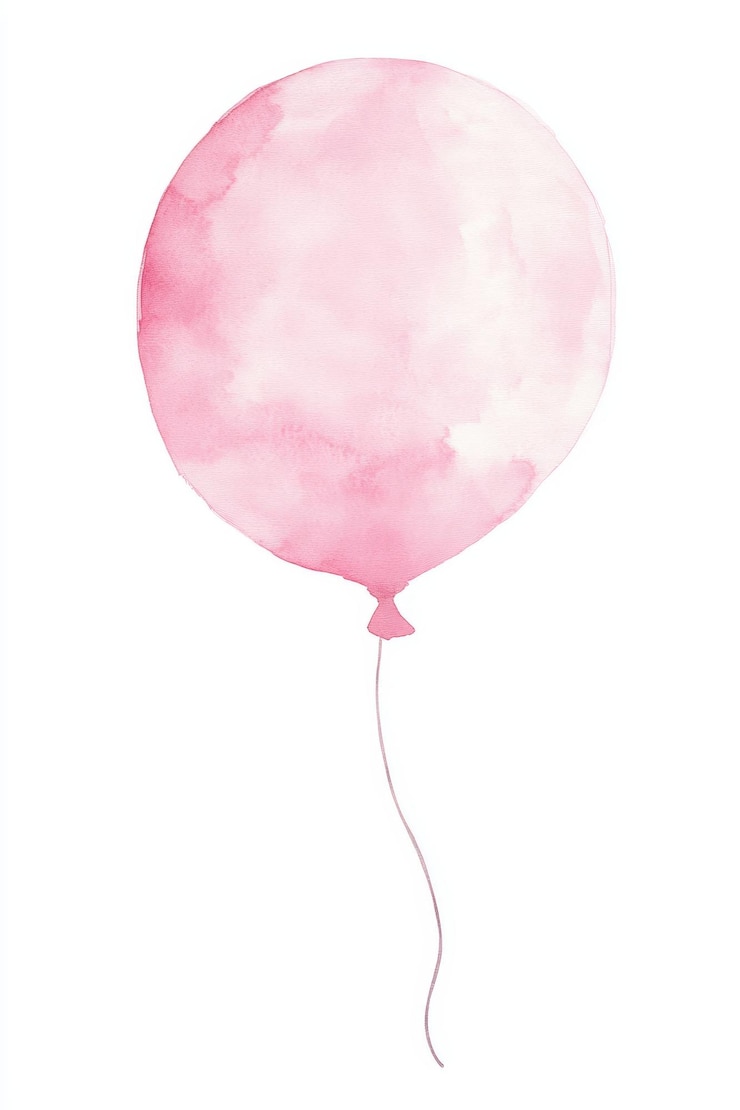 Foto balão de aquarela pintado à mão para crianças design generative ai