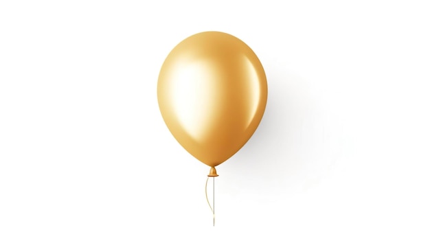 Balão de hélio dourado Balão de aniversário a voar para o par