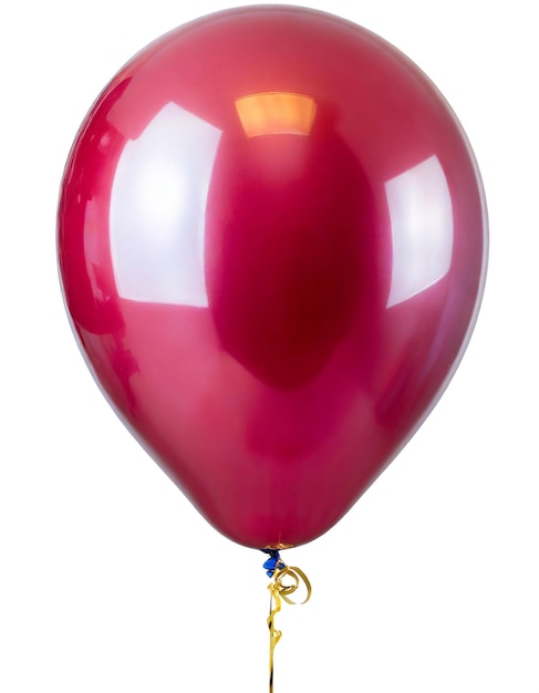 Balão de hélio isolado em fundo branco