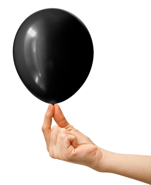 balão inflável escuro isolado