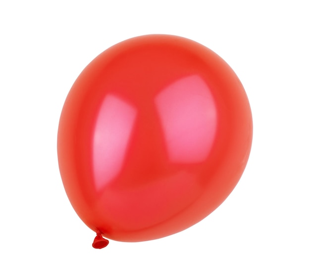 Foto balão vermelho sobre fundo branco