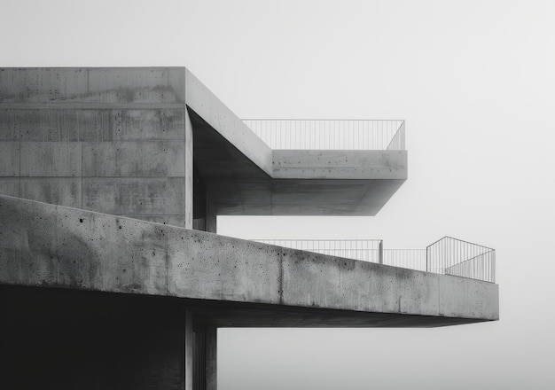 Balcão de um edifício com vista para o céu