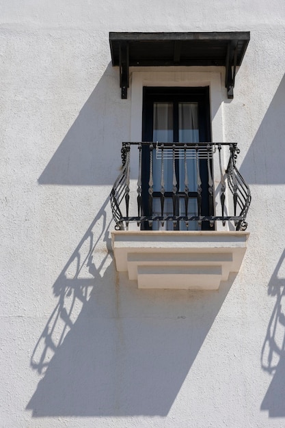 Balcón decorativo de una casa en Turquía