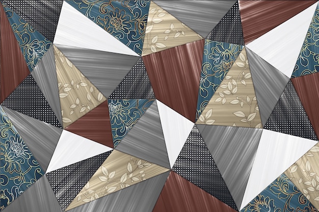 Las baldosas proporcionan una textura agradable para elementos de diseño arquitectónico, decoración interior y obras de arte de fondo