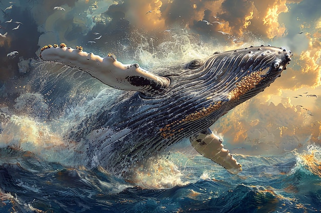 Baleia corcunda saltadora