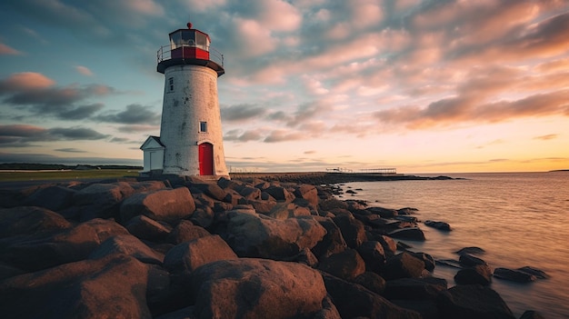 Las balizas de guía generativas de IA capturan la belleza atemporal de los faros costeros