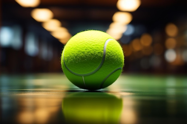 Ball steigt auf, während sich der Tennisspieler vorbereitet.
