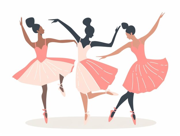 Ballettkonzerte Erwachsene staunen über die Anmut und Präzision der Bewegungen der Tänzer Generative KI