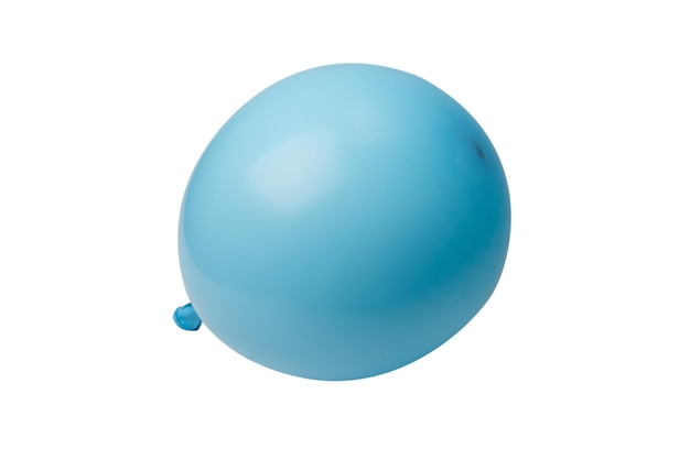 Ballon azul isolado em um fundo branco