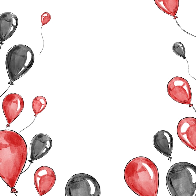 Ballon png Randrahmen mit durchsichtigem Hintergrund