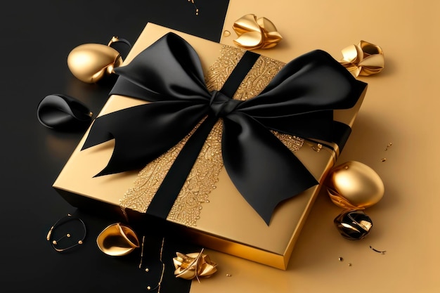 Ballongeschenke Gold und Black Party Black Friday