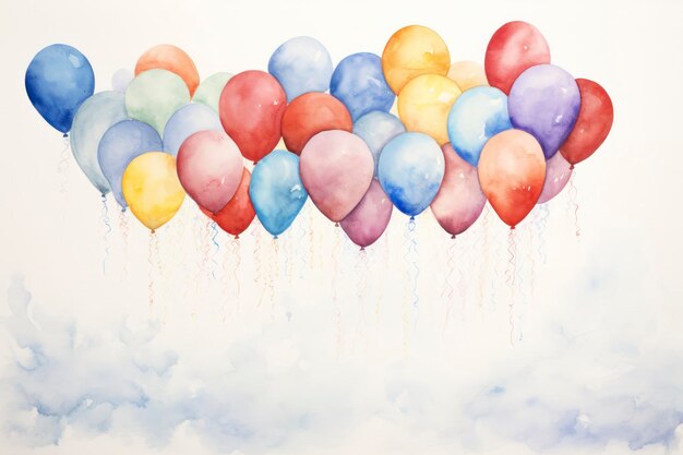 Ballons Aquarell