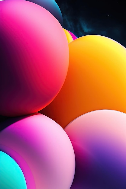 Foto balões coloridos em uma vitrine