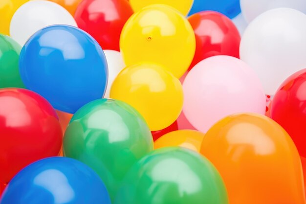 Balões coloridos transmitindo ideias