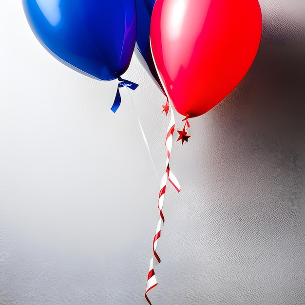 Balões com bandeira dos EUA
