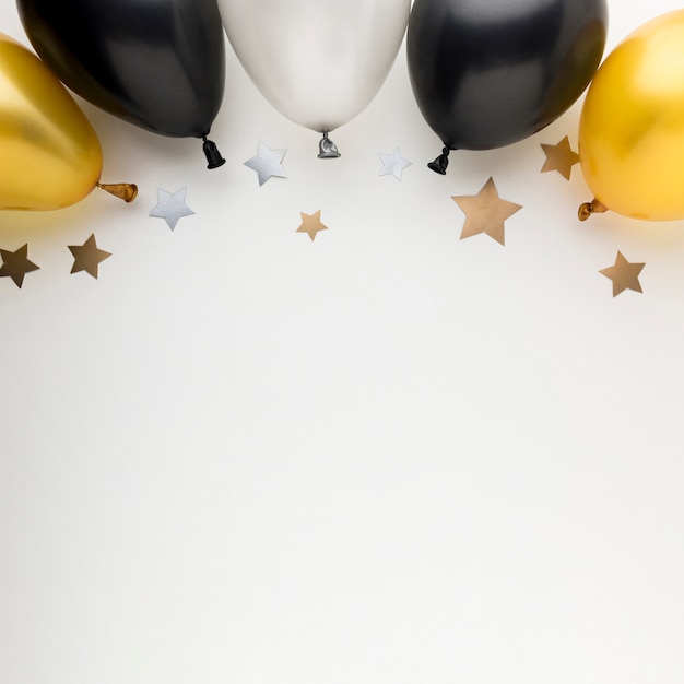 Foto balões de cópia-espaço para festa