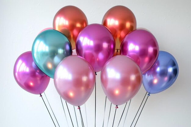 Balões metálicos brilhantes para ocasiões festivas