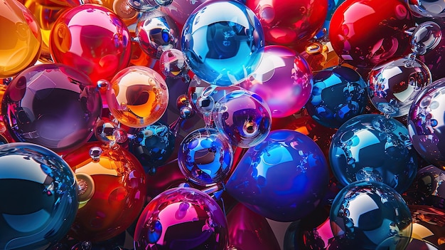 Balões multicoloridos Inteligência Artificial Gerativa