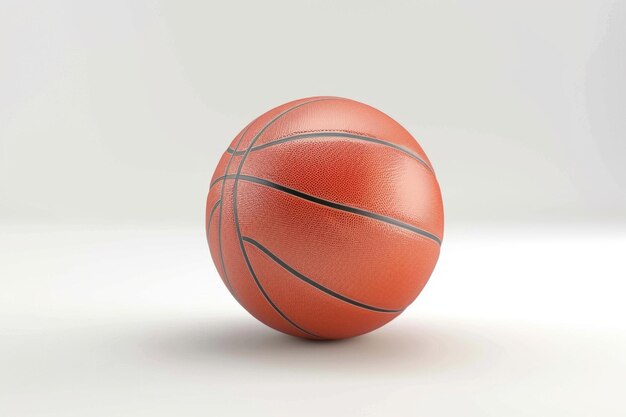 Balón de baloncesto sobre fondo blanco Balón de basketball sobre fondo blanco