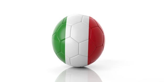 Balón de fútbol de fútbol de Italia de renderizado 3d