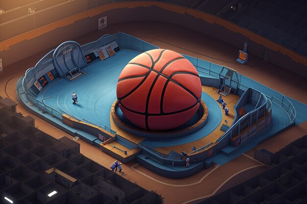 El baloncesto en 3D