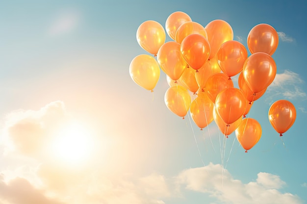 Balones en el cielo