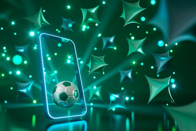 Balones de fútbol objeto deporte bola 3d diseño fútbol elemento c