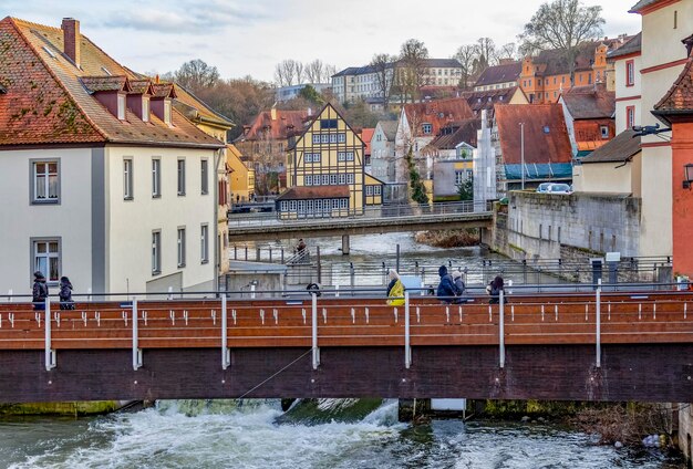 Foto bamberg en el río regnitz