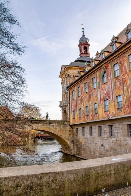 Foto bamberg en el río regnitz