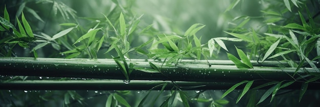 Bambúes árboles verdes bambú al estilo de imágenes borrosas