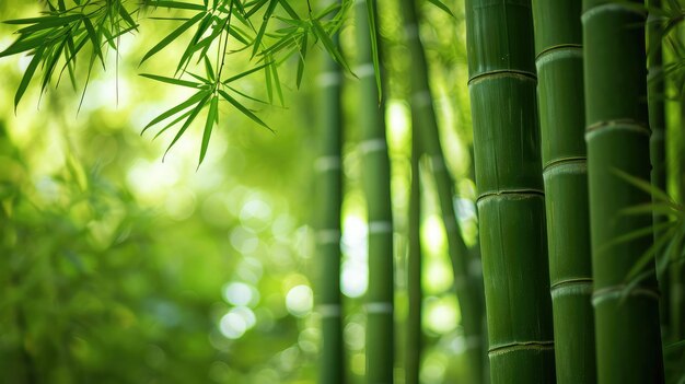 Bambuswaldgrüner Naturhintergrund