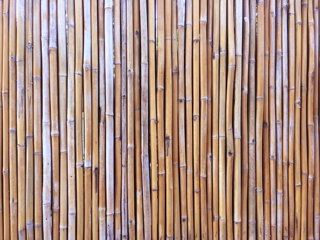 Bambuswand- oder Bambuszaunbeschaffenheitshintergrund
