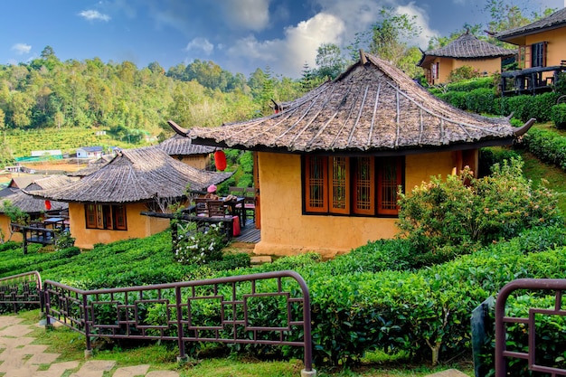 Ban Rak Thai, um assentamento chinês na província de Mae Hong Son, no norte da Tailândia