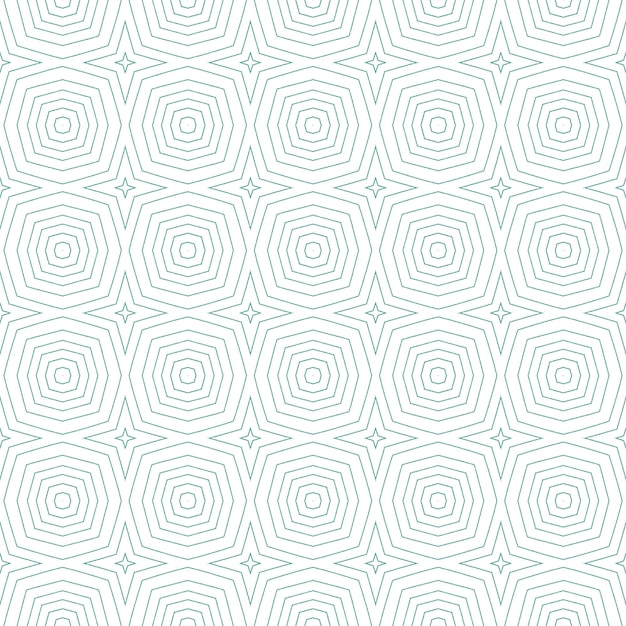 Bañador Ikat repitiendo diseño Turquesa