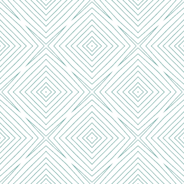 Bañador Ikat repitiendo diseño Turquesa