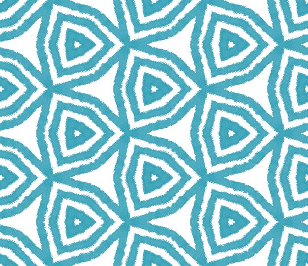 Bañador Ikat repitiendo diseño Turquesa