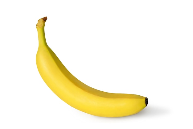 Banana amarela fresca isolada em um fundo branco